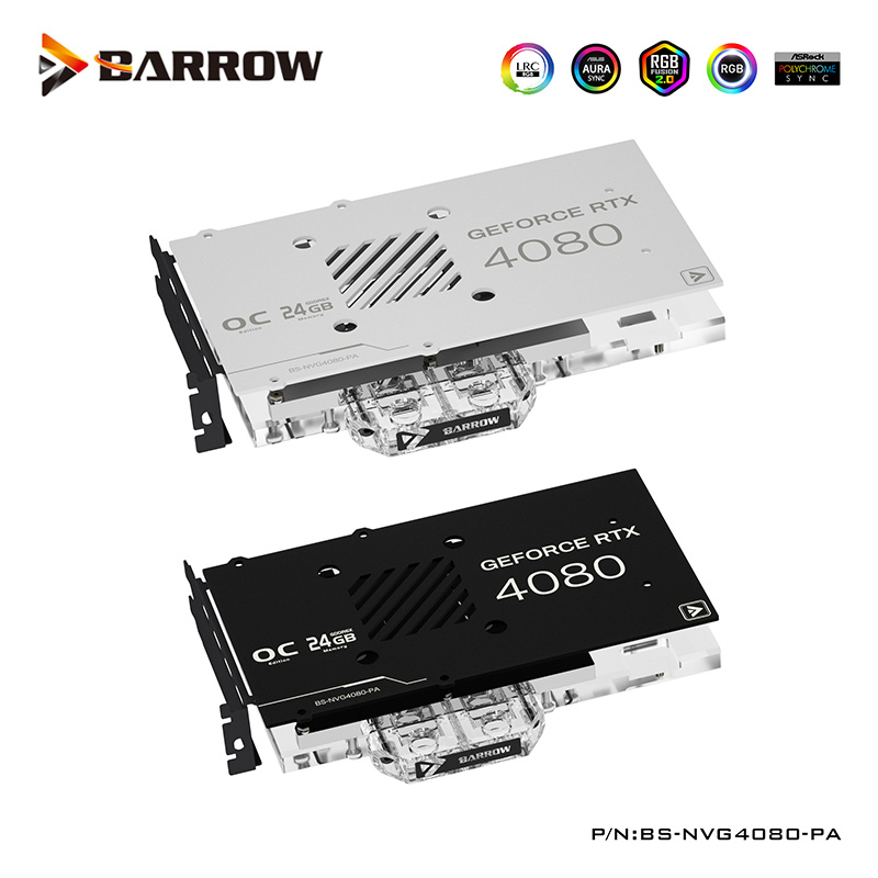 Nvidia Vga Rtx 4080 - Barrow GPU Water Block Serve สําหรับ