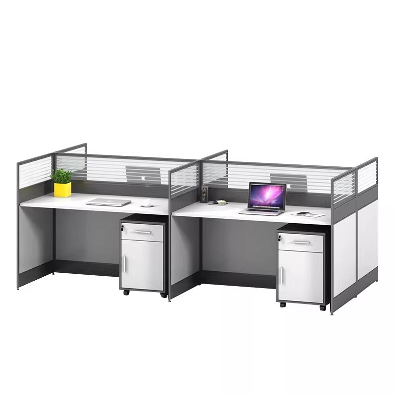 Desk Setup Or Set Up - โต๊ะทำงานสำนักงานสีขาวสำหรับ 2 4 หรือ 6 คน