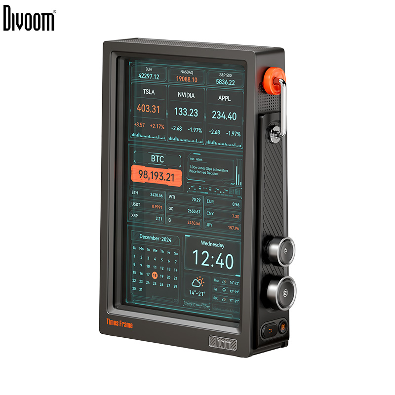 Speaker Desk Setup - นาฬิกาดิจิตอลอัจฉริยะ Divoom Times Frame ขนาด 10.1