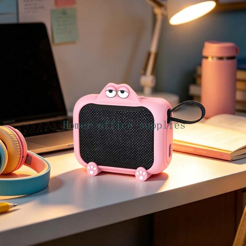 Speaker Desk Setup - เคสลำโพงพกพารายวัน K43B สำหรับ GO 5 เคสซิลิโคนพร้อมการเข้าถึงพอร์ตสำหรับโต๊ะและการใช้งานในบ้าน