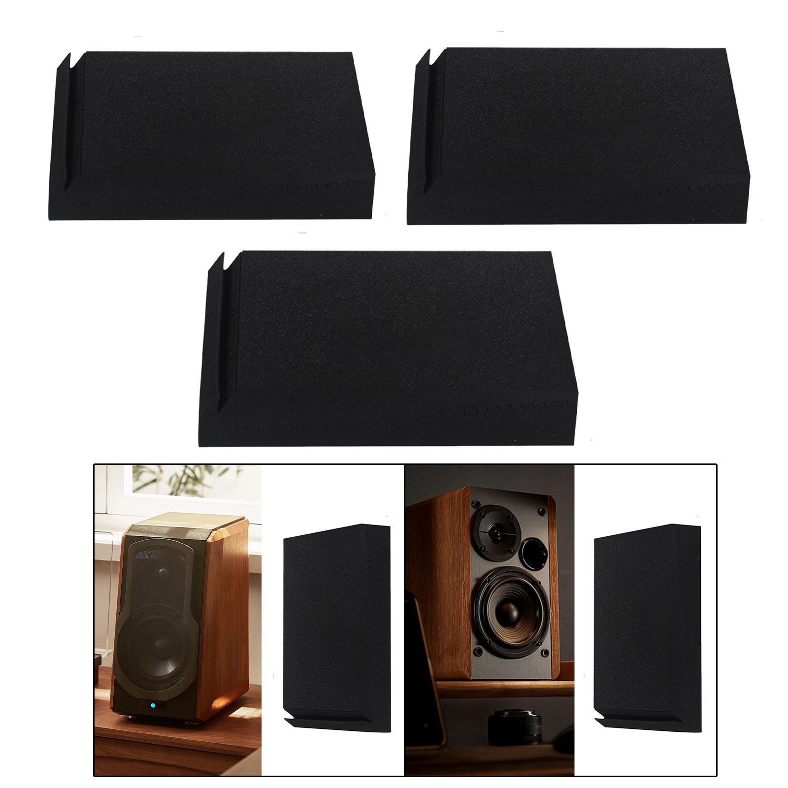 Speaker Desk Setup - แผ่นโฟมซับเสียงสำหรับห้องสตูดิโอ แผ่นรองกันเสียงความหนาแน่นสูงสำหรับลำโพง โต๊ะทำงาน และการติดตั้งระบบเสียงภายในบ้าน
