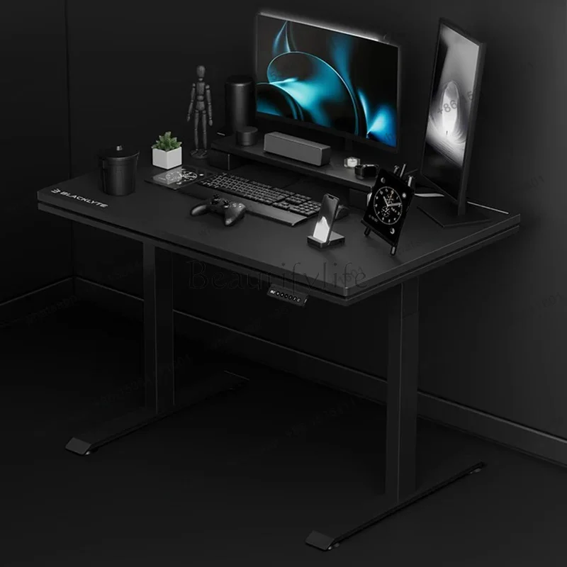 Desk Setup No Computer - โต๊ะคอมพิวเตอร์สำหรับนักเรียนเล่นเกม ปรับระดับความสูงได้ โต๊ะทำงานแบบยืน โต๊ะคอนโซล โต๊ะสำหรับเด็กในห้องนอน เฟอร์นิเจอร์สำหรับบ้าน