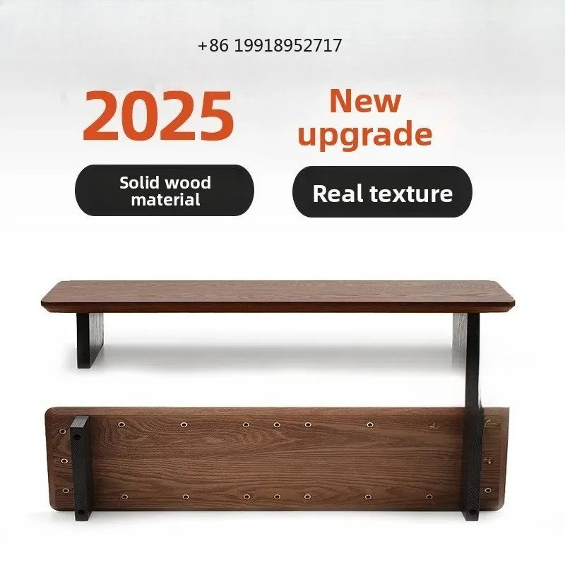 Desk Setup Living Room - แท่นวางจอคอมพิวเตอร์ไม้เนื้อแข็งแบบโมดูลาร์ ชั้นวางของบนโต๊ะทำงาน อุปกรณ์จัดระเบียบโต๊ะคอมพิวเตอร์ ฐานวางจอสำหรับการจัดวางในสำนักงาน รุ่น JJ160
