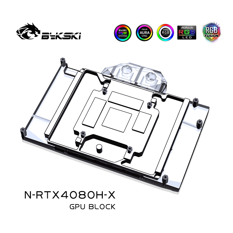 Nvidia Vga Rtx 4080 - บล็อกน้ำ GPU Bykski สำหรับการ์ด NVIDIA GeForce