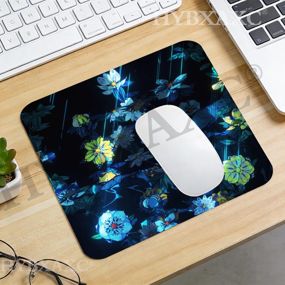 Desk Setup Or Set Up - HYBXAXC แผ่นรองเมาส์ลายดอกไม้สีเข้มสำหรับสำนักงานหรือที่บ้าน, แผ่นรองเมาส์ทันสมัยสำหรับการจัดวางอุปกรณ์ทำงาน, อุปกรณ์เสริมคอมพิวเตอร์