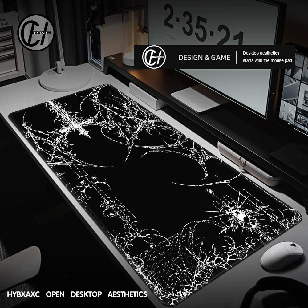 แผ่นรองเมาส์ลายไซเบอร์ไซกิลิซึ - Desk Setup Black บทวิจารณ์และราคา