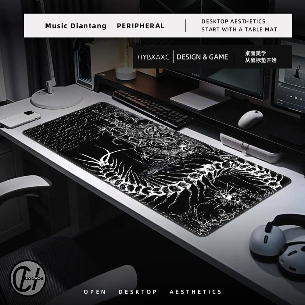 แผ่นรองเมาส์ลายไซเบอร์ไซกิลิซึ - Desk Setup Black บทวิจารณ์และราคา
