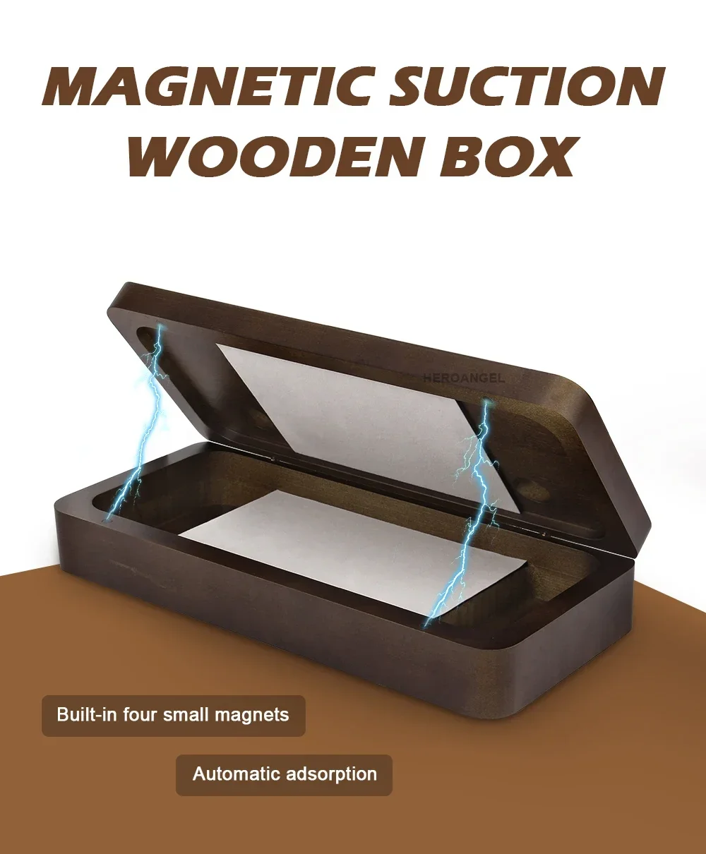 กล่องเก็บของไม้แบบแข็งแม่เหล็ก - Desk Setup Wood บทวิจารณ์และราคา