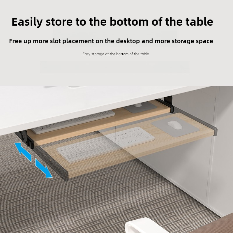 ถาดวางคีย์บอร์ดไม้ใต้โต๊ะพร้อม - Desk Setup Living Room บทวิจารณ์และราคา