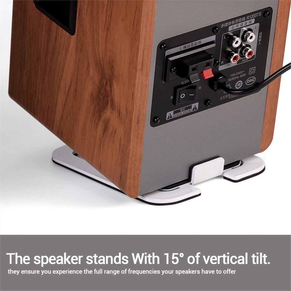 ขาตั้งลำโพงตั้งโต๊ะ 2 ชิ้นสำหร - Speaker Desk Setup บทวิจารณ์และราคา