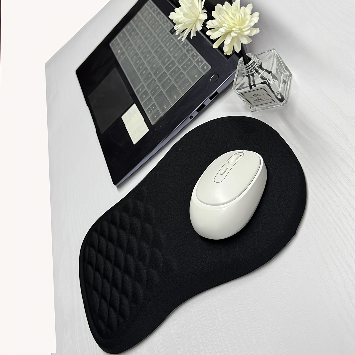 แผ่นรองเมาส์, ที่รองข้อมือโฟมว - Desk Setup Black บทวิจารณ์และราคา