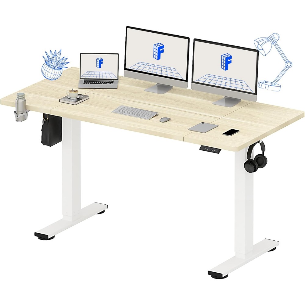 FLEXISPOT โต๊ะยืนไฟฟ้าขนาด 63x - Setup Desk Monitor บทวิจารณ์และราคา