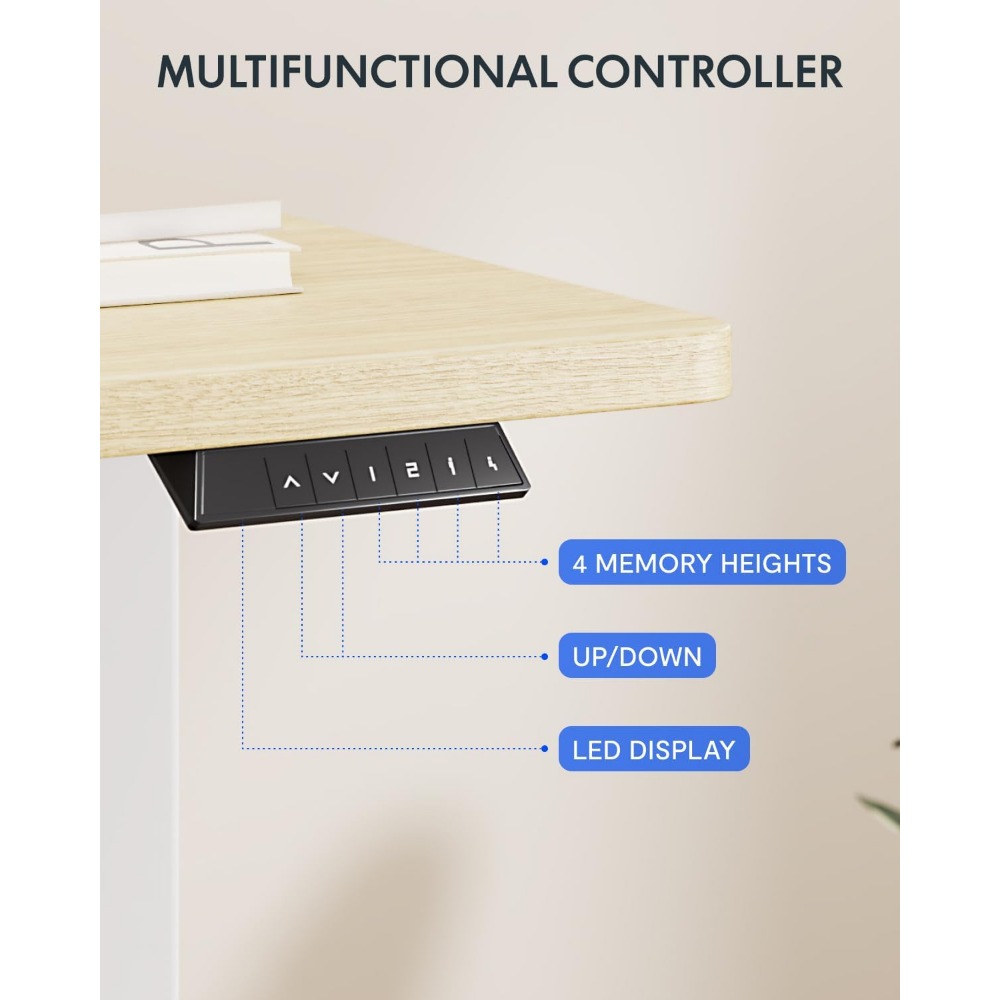 FLEXISPOT โต๊ะยืนไฟฟ้าขนาด 63x - Setup Desk Monitor บทวิจารณ์และราคา