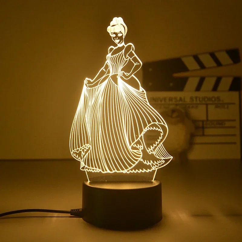3D LED โคมไฟดิสนีย์ เจ้าหญิงกา - Desk Setup Light บทวิจารณ์และราคา