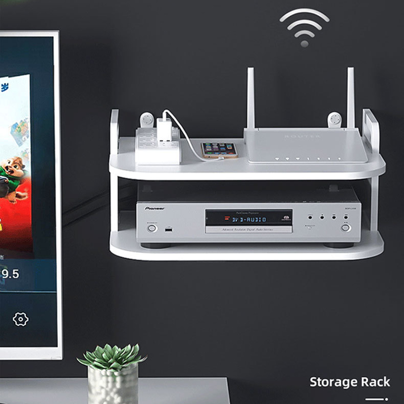 ชั้นวางติดผนังสำหรับจัดเก็บสาย - Desk Setup Living Room บทวิจารณ์และราคา