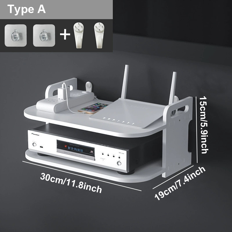 ชั้นวางติดผนังสำหรับจัดเก็บสาย - Desk Setup Living Room บทวิจารณ์และราคา