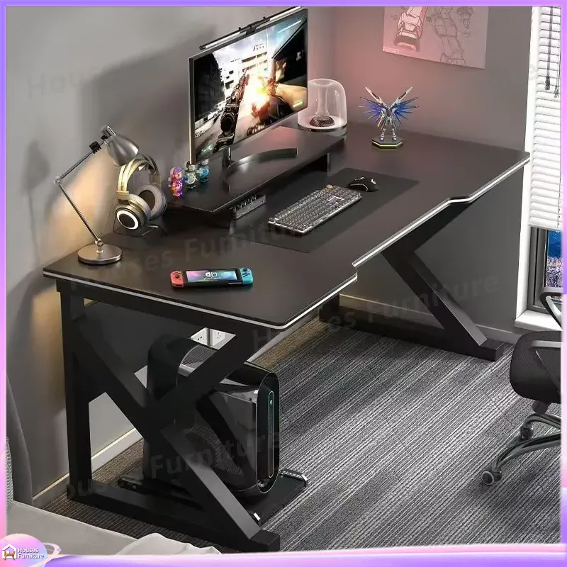 โต๊ะเกมมิ่งคาเฟ่เมทัลสีดำ โต๊ะ - Desk Setup Gaming Pc บทวิจารณ์และราคา