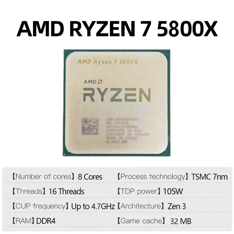 AMD Ryzen 7 5800X GHz, ซ็อกเก็ - Amd Cpu Ryzen 7 บทวิจารณ์และราคา