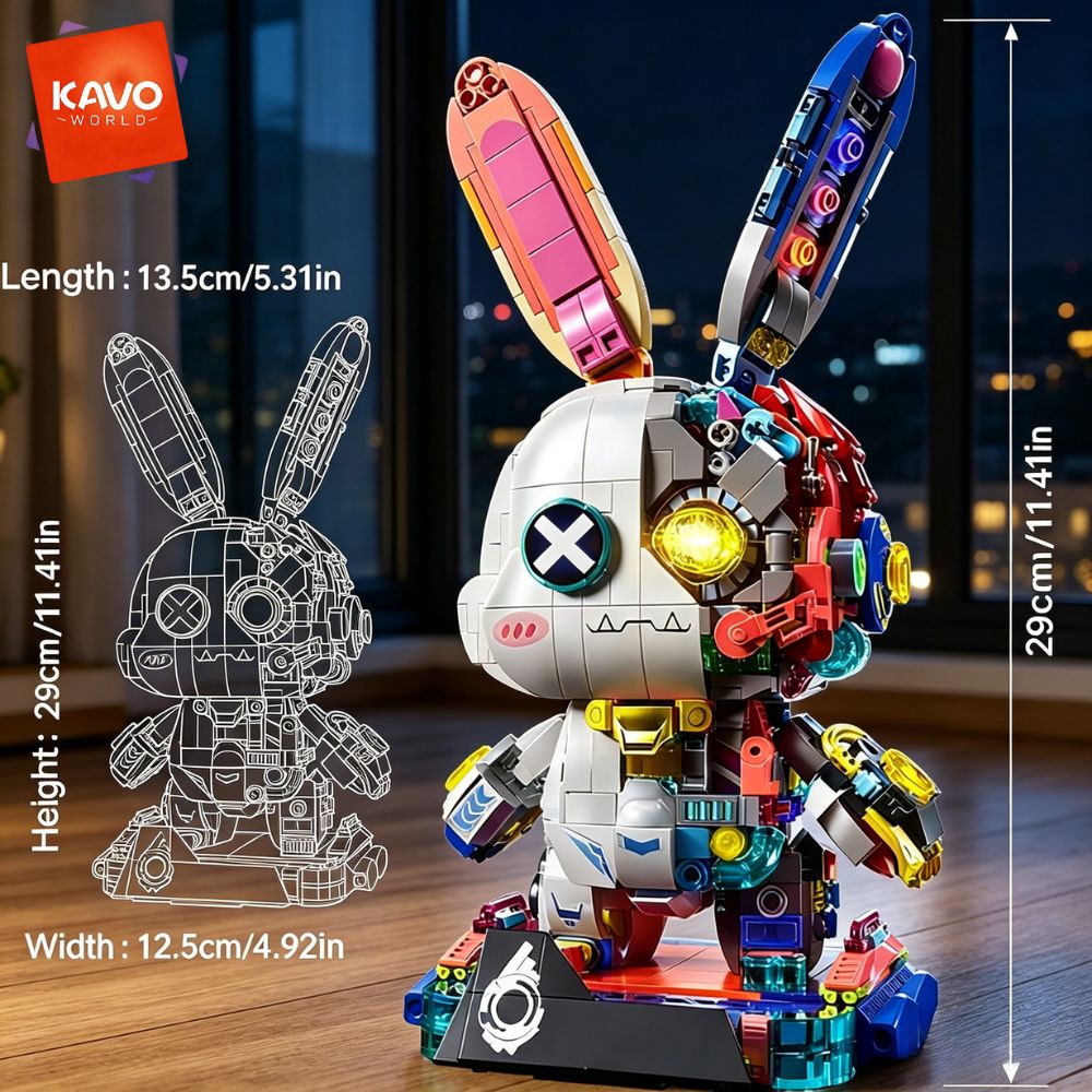 KAVOWORLD ชุดตัวต่อหุ่นยนต์กระ - Desk Setup Builder บทวิจารณ์และราคา