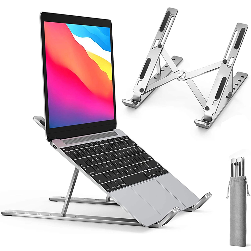 โลหะแบบพกพาขาตั้งแล็ปท็อปพับได - Desk Setup Macbook บทวิจารณ์และราคา