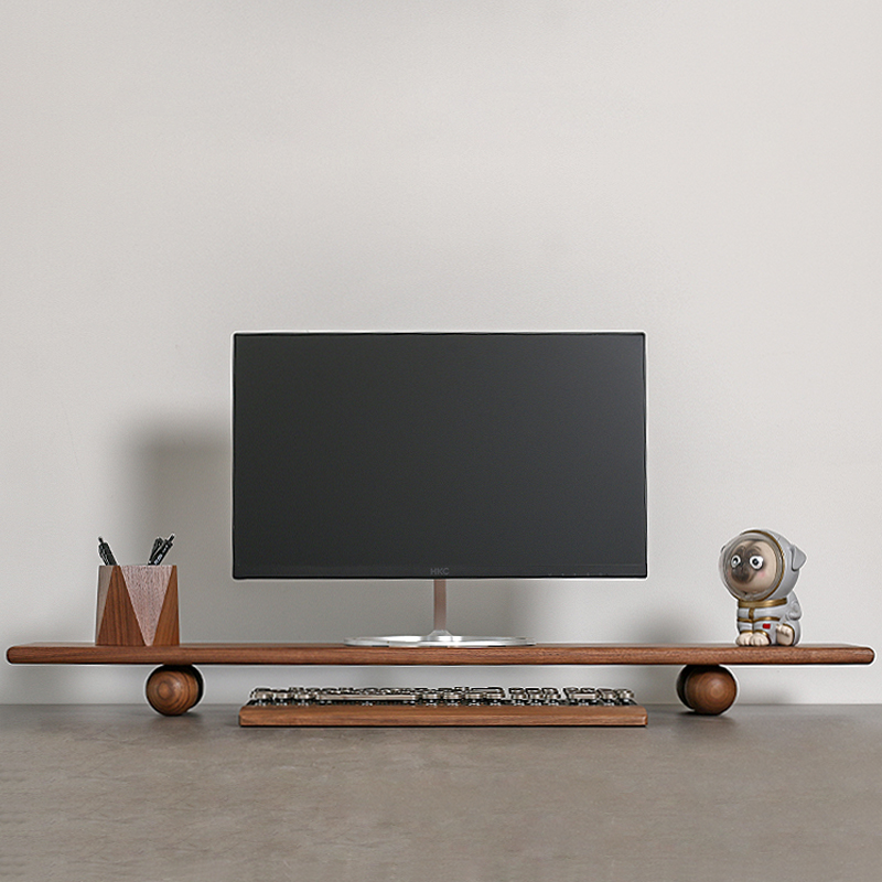 ไม้ธรรมชาติเดสก์ท็อป Riser Dua - Desk Setup Living Room บทวิจารณ์และราคา