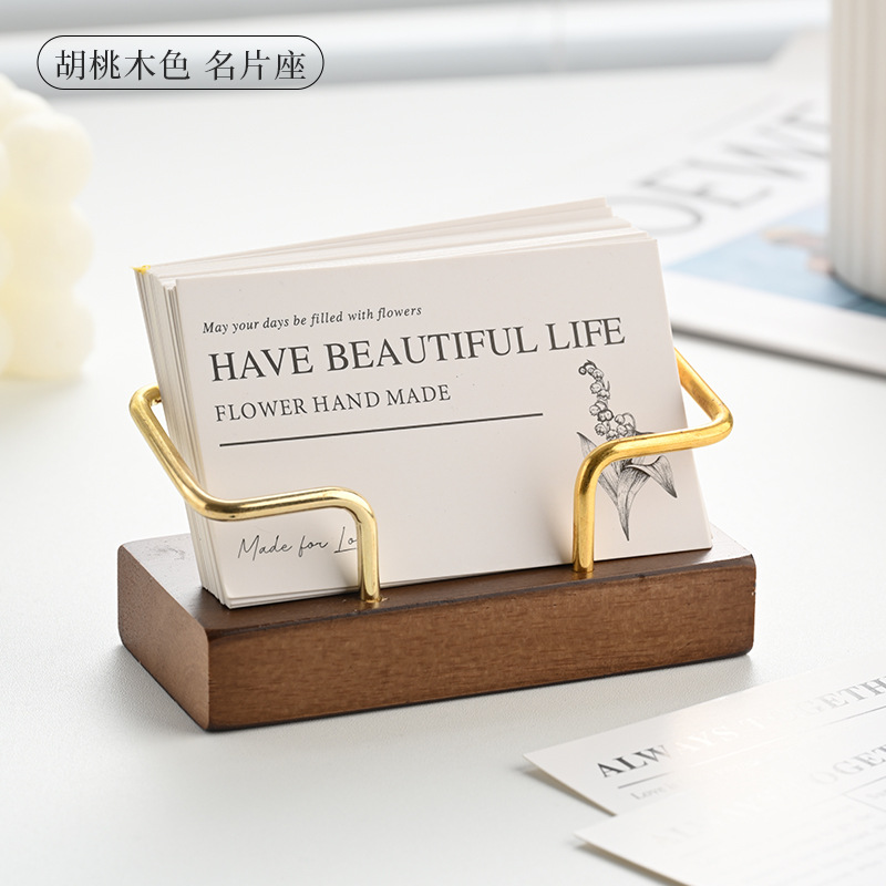 ที่ใส่นามบัตรไม้ ที่วางนามบัตร - Desk Setup Wood บทวิจารณ์และราคา