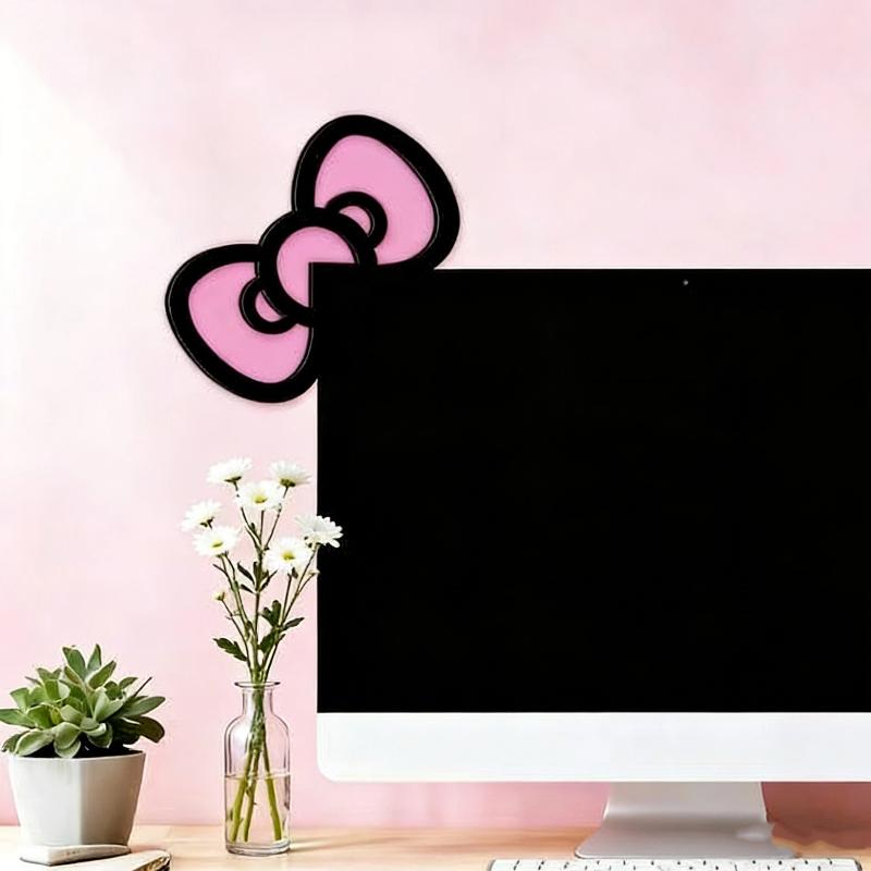โบว์ไม้ตกแต่งหน้าจอ 1/2 ชิ้น น - Desk Setup Wood บทวิจารณ์และราคา