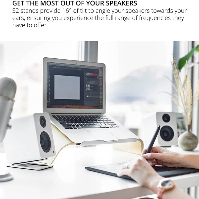 Xnyocn เดสก์ท็อปขาตั้งลําโพงคอ - Speaker Desk Setup บทวิจารณ์และราคา