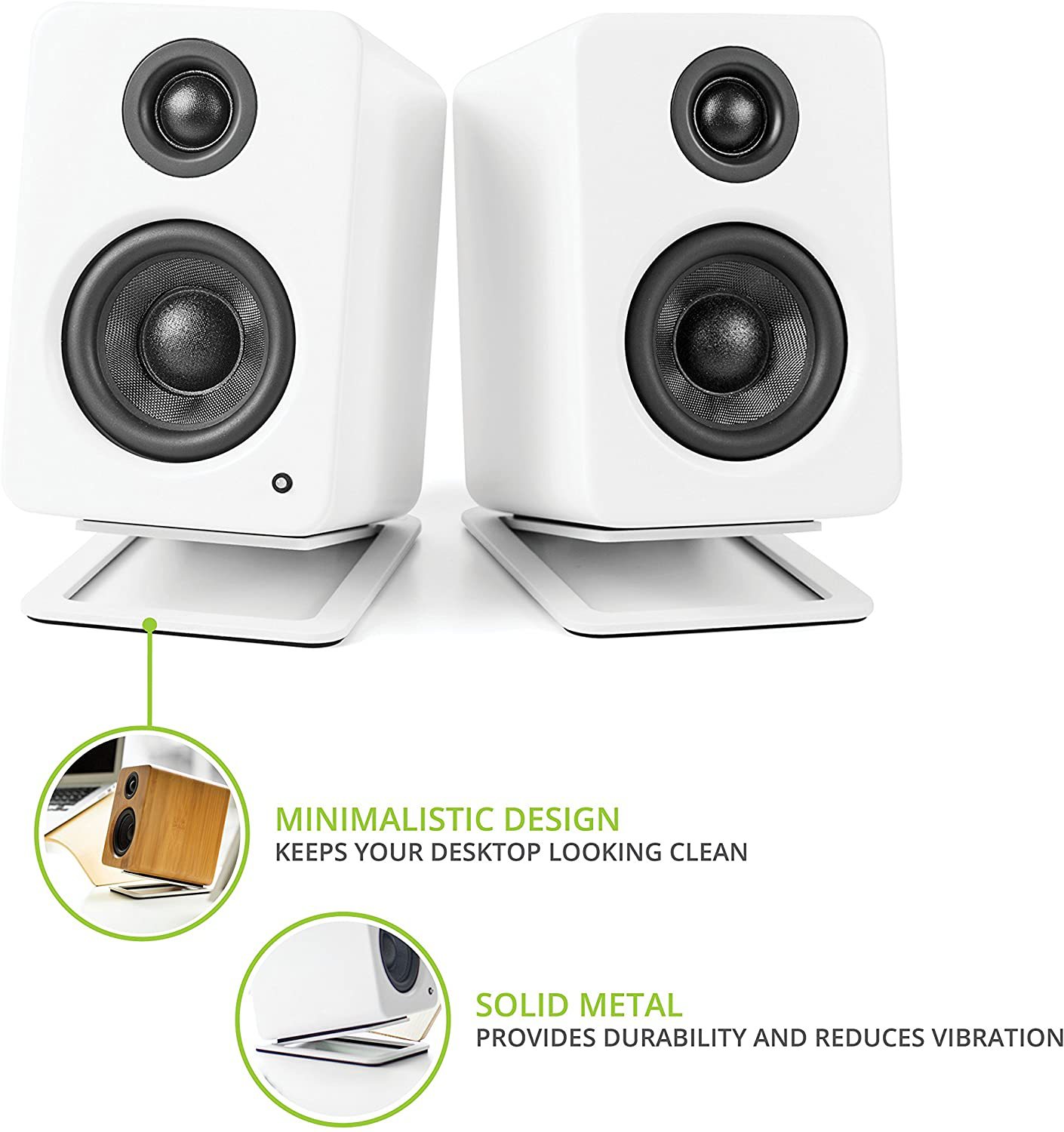 ลำโพงตั้งโต๊ะ2ชิ้นเป็นลำโพงบุ๊ - Speaker Desk Setup บทวิจารณ์และราคา