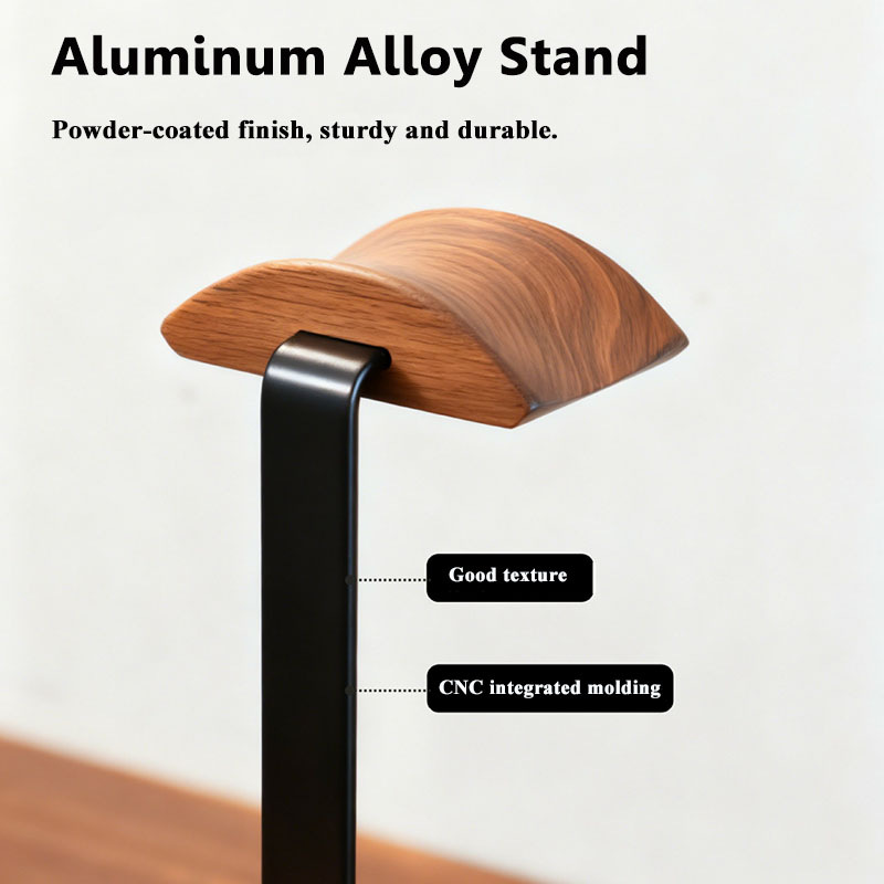 ขาตั้งหูฟังไม้เนื้อแข็ง วอลนัท - Desk Setup Wood บทวิจารณ์และราคา