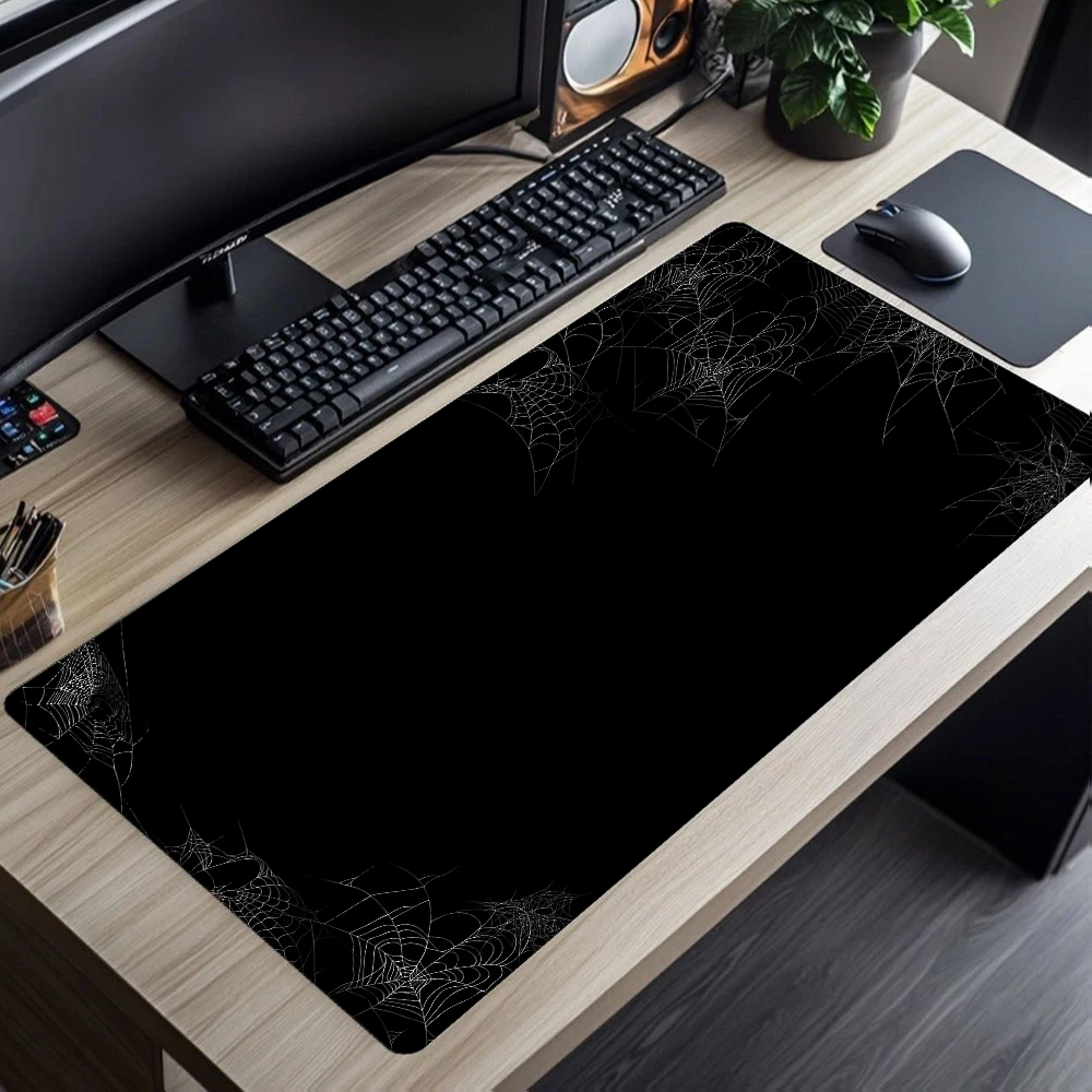 แผ่นรองเมาส์สีขาวดำแบบนามธรรมข - Desk Setup Designer บทวิจารณ์และราคา