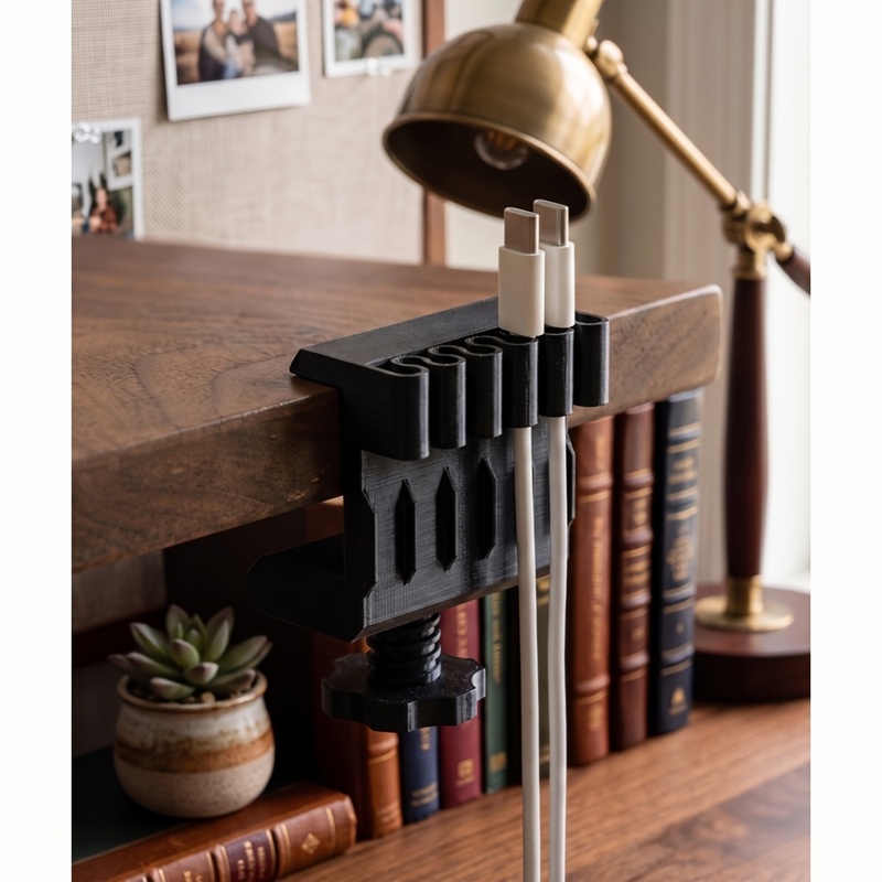 คลิปหนีบสายเคเบิลแบบตั้งโต๊ะ 3 - Desk Setup Equipment บทวิจารณ์และราคา