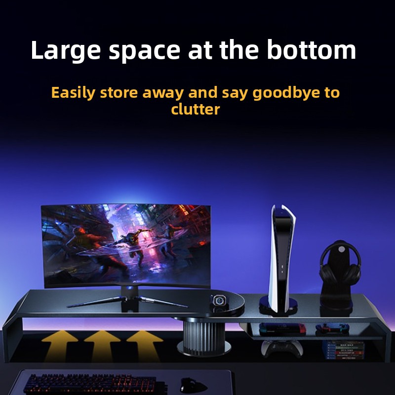 ขาตั้งจอภาพคู่สำหรับเล่นเกม ขา - Desk Setup Living Room บทวิจารณ์และราคา