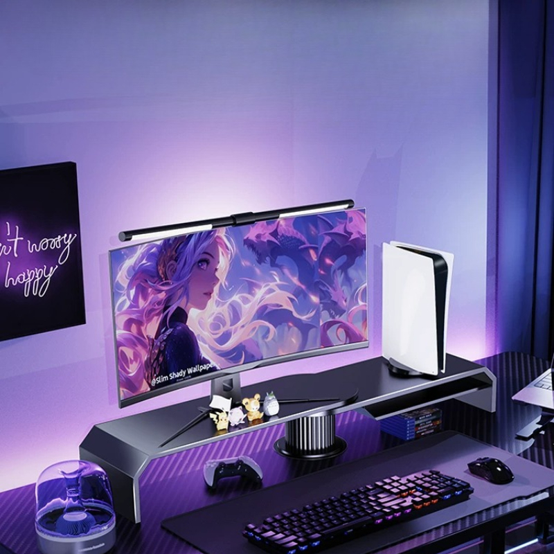 ขาตั้งจอภาพคู่สำหรับเล่นเกม ขา - Desk Setup Living Room บทวิจารณ์และราคา