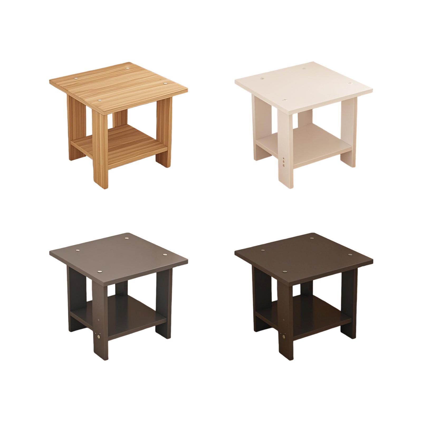โต๊ะข้างไม้สองชั้นอเนกประสงค์  - Desk Setup Wood บทวิจารณ์และราคา