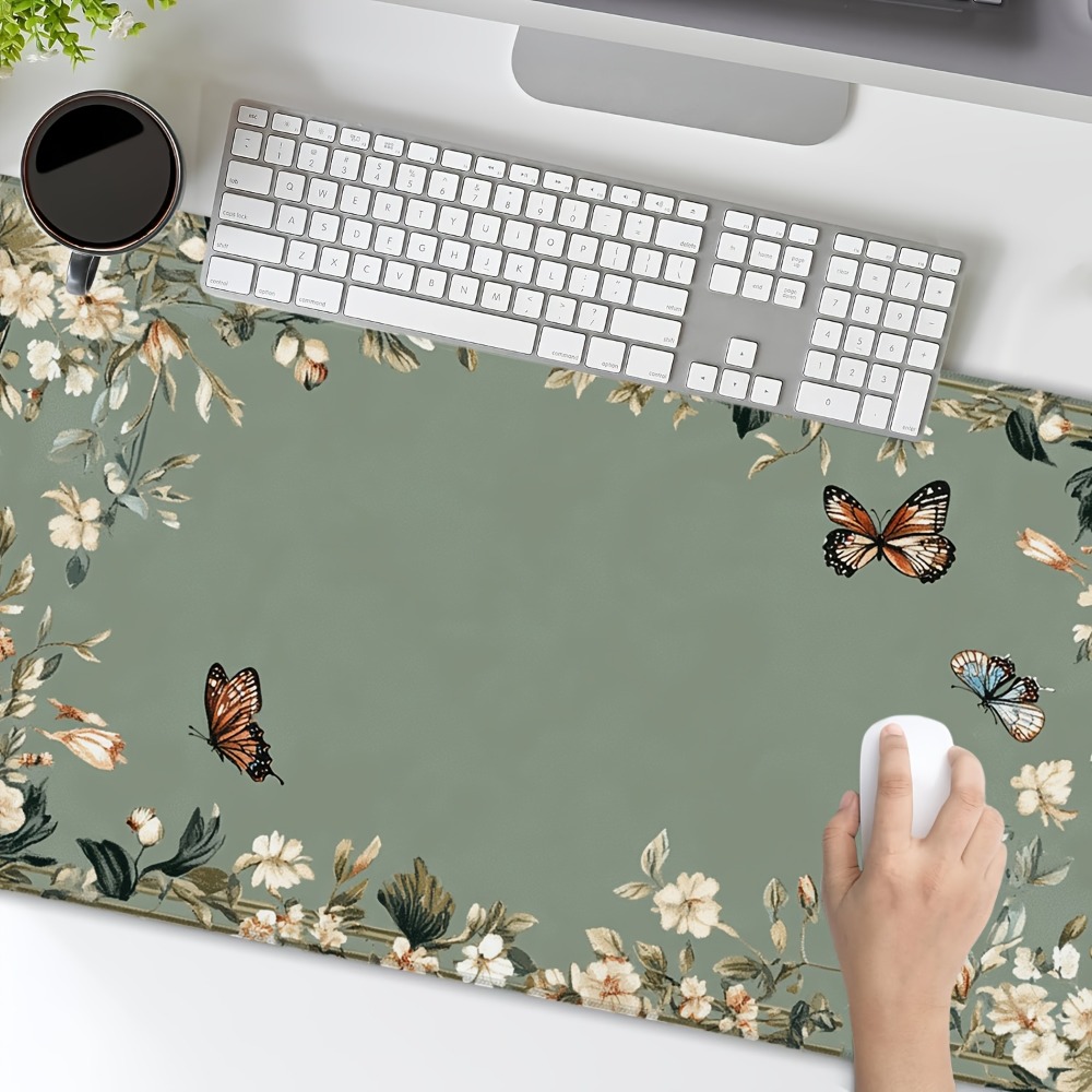 แผ่นรองโต๊ะลายผีเสื้อและลายดอก - Desk Setup Designer บทวิจารณ์และราคา