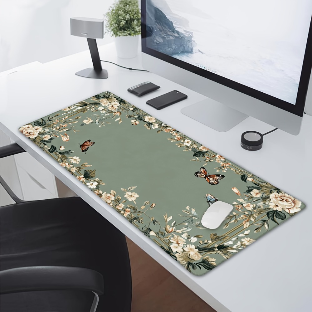 แผ่นรองโต๊ะลายผีเสื้อและลายดอก - Desk Setup Designer บทวิจารณ์และราคา