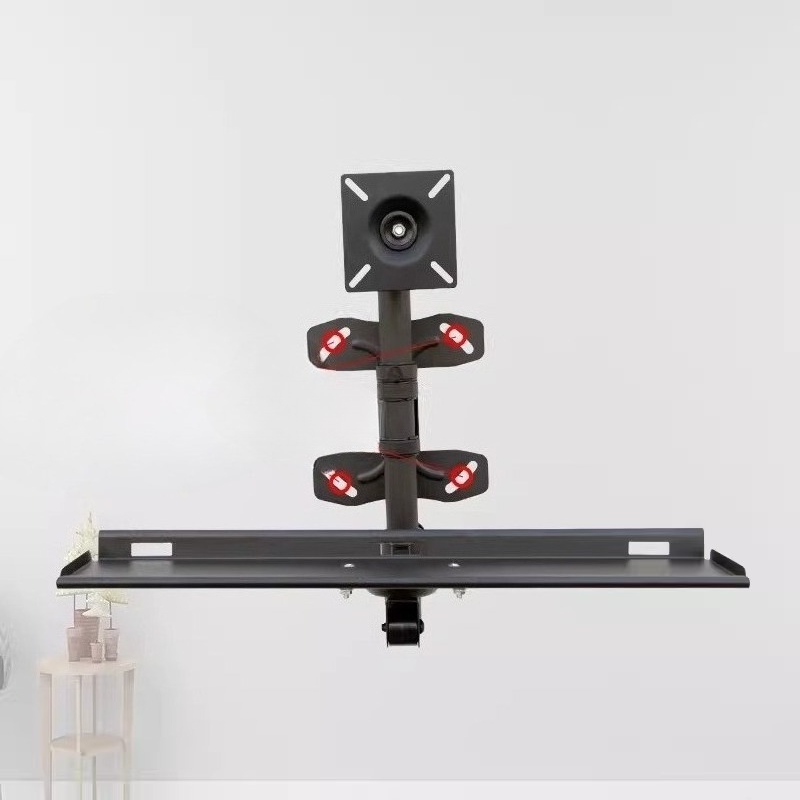 ถาดวางคีย์บอร์ดติดผนังแบบปรับไ - Desk Setup Living Room บทวิจารณ์และราคา