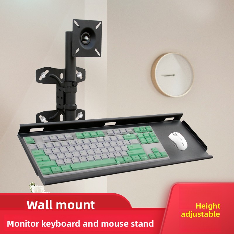 ถาดวางคีย์บอร์ดติดผนังแบบปรับไ - Desk Setup Living Room บทวิจารณ์และราคา