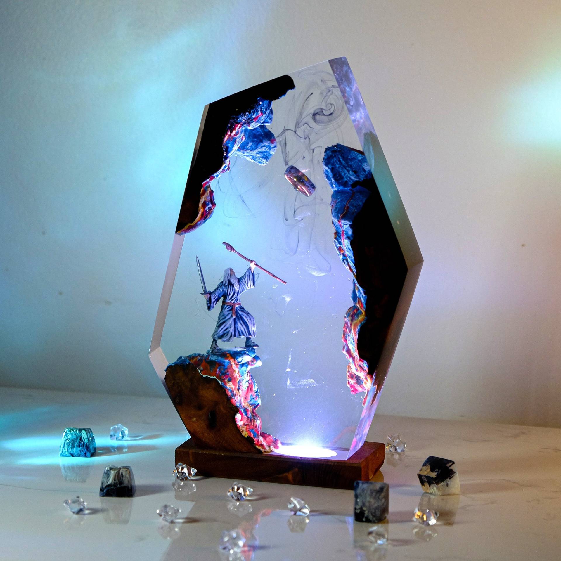 โคมไฟเรซิ่นรูปฉากภาพยนตร์ แหวน - Desk Setup Light บทวิจารณ์และราคา