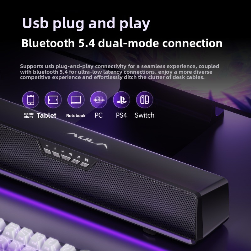 ลำโพง AULA GS6Pro สำหรับอีสปอร - Speaker Desk Setup บทวิจารณ์และราคา
