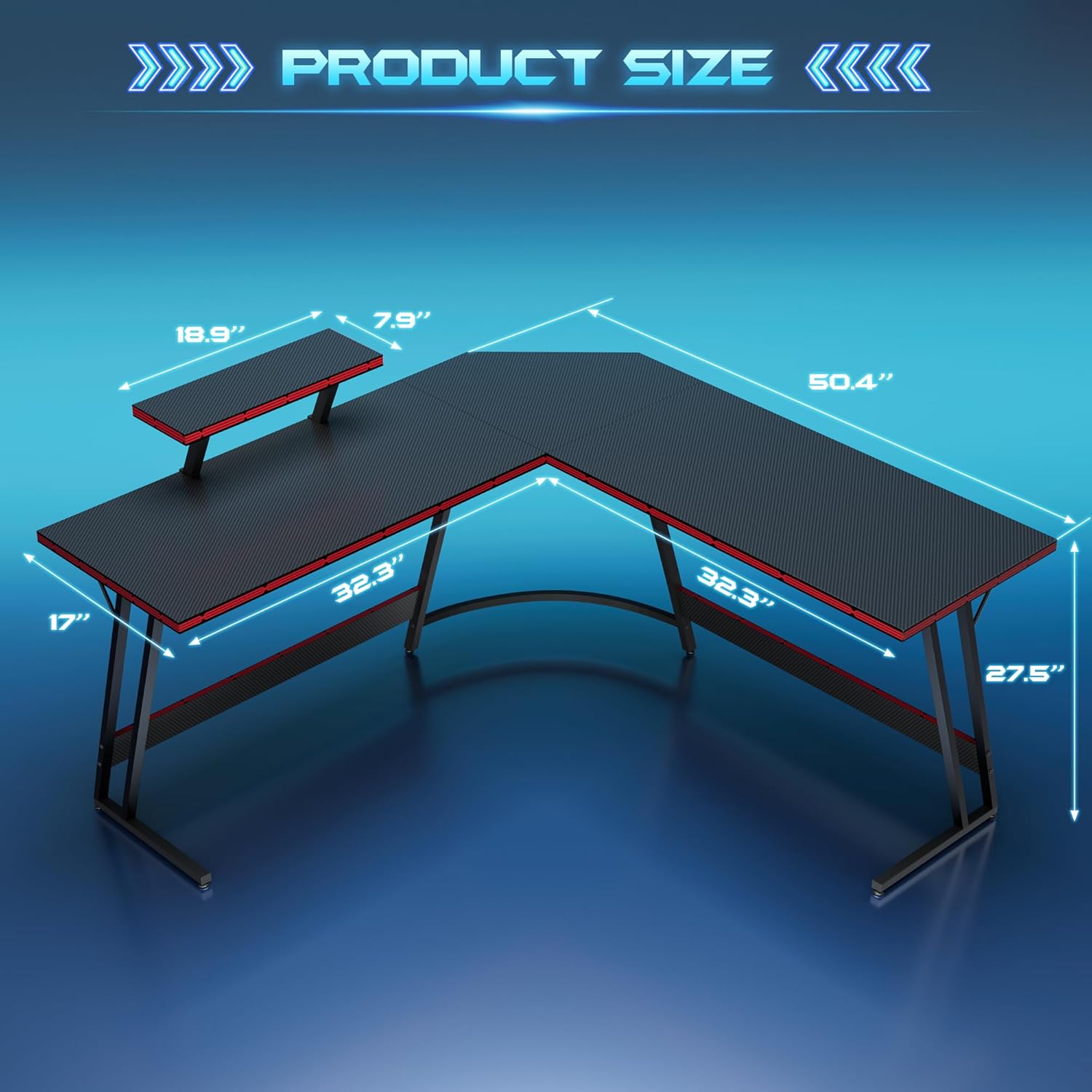 โต๊ะเล่นเกมปรับระดับได้รูปตัว  - Setup Desk Monitor บทวิจารณ์และราคา