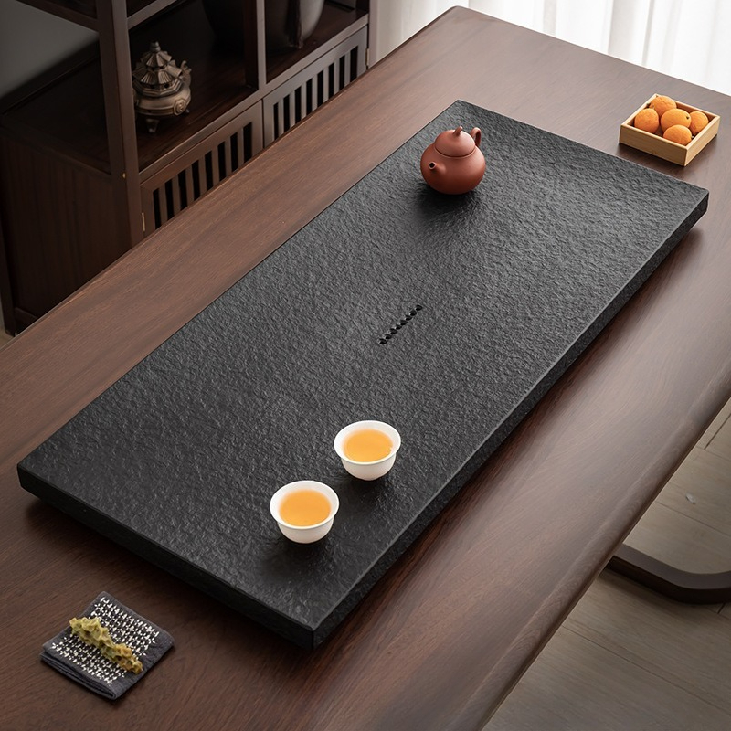 ถาดชาหินสีดำธรรมชาติ ชุดชงชาจี - Desk Setup Black บทวิจารณ์และราคา