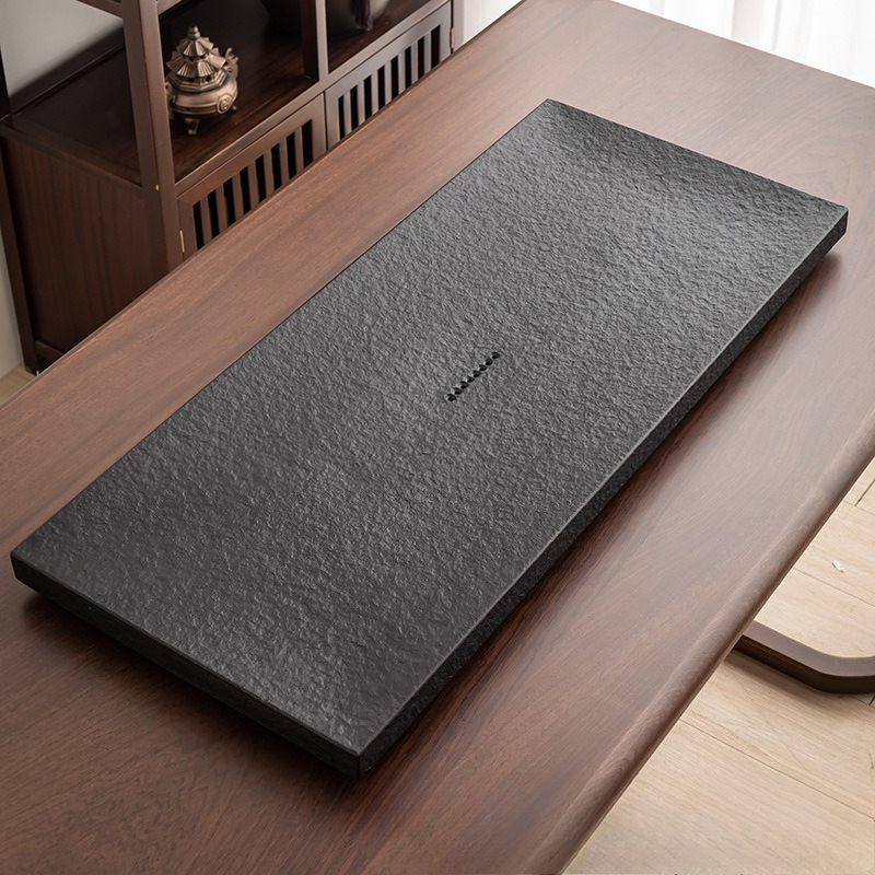 ถาดชาหินสีดำธรรมชาติ ชุดชงชาจี - Desk Setup Black บทวิจารณ์และราคา
