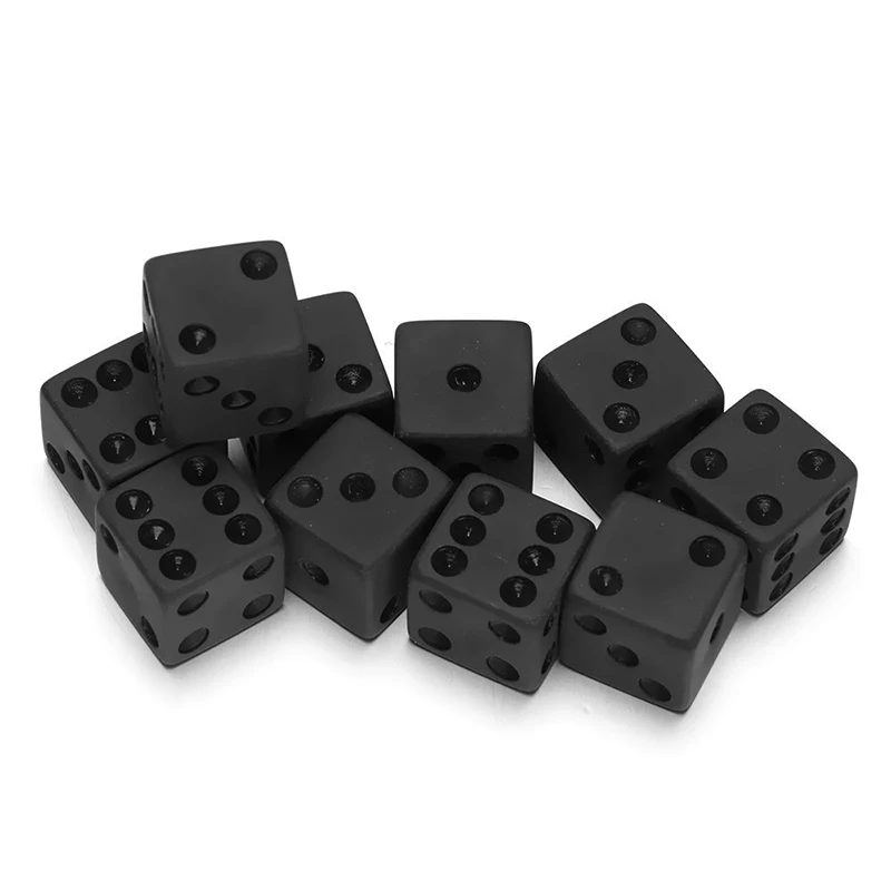 7 ชิ้น/ล็อต Matte ชุดลูกเต๋าสี - Desk Setup Black บทวิจารณ์และราคา