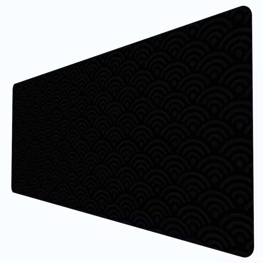 แผ่นรองเมาส์ลายคลื่นทะเลสีดำ ข - Desk Setup Black บทวิจารณ์และราคา