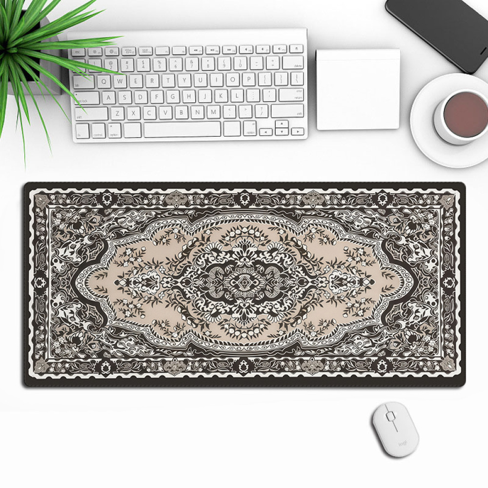 แผ่นรองเมาส์ขนาดใหญ่ลายอารบิก  - Desk Setup Designer บทวิจารณ์และราคา