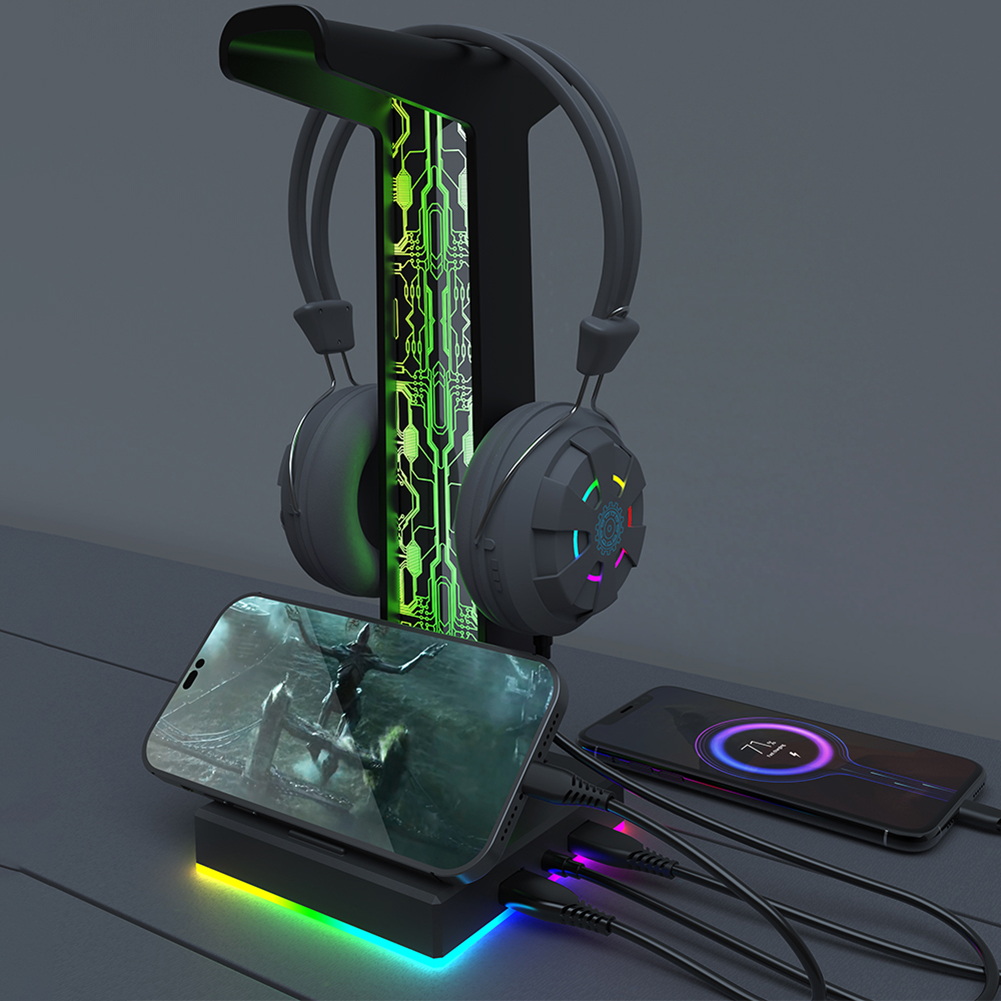 หูฟังสำหรับเล่นเกม RGB พอร์ต U - Desk Setup Light บทวิจารณ์และราคา