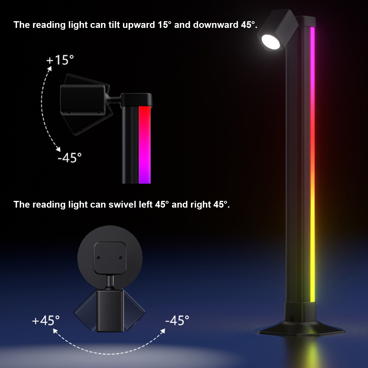 ไฟ LED RGB อัจฉริยะ ควบคุมผ่าน - Desk Setup Black บทวิจารณ์และราคา