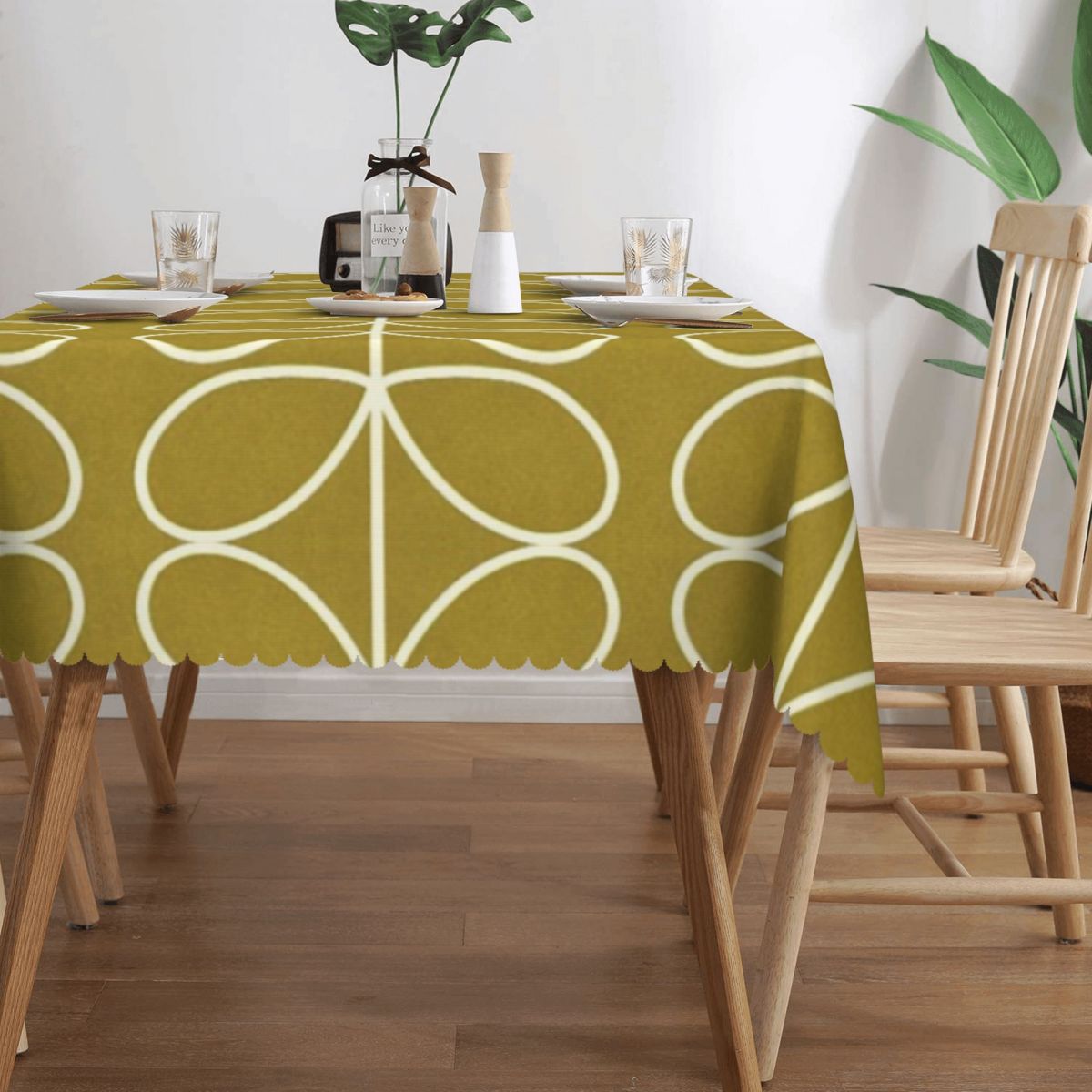 Orla Kiely ผ้าปูโต๊ะทรงสี่เหลี - Desk Setup Wallpaper บทวิจารณ์และราคา